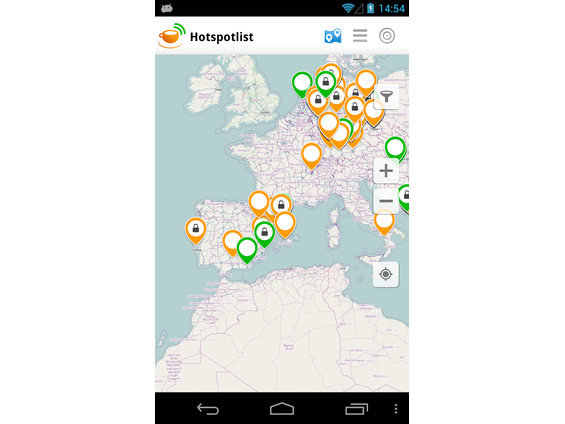 Hotspotlist - WiFi gratuit